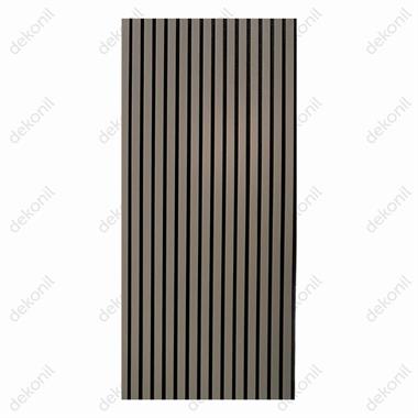 Lux Akustik Lambri Duvar Paneli Antrasit 60*280 cm