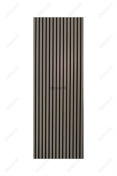 Lux Akustik Lambri Duvar Paneli Antrasit 60*280 cm