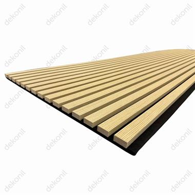 Lux Akustik Lambri Duvar Paneli Açık Teak 60*280 cm