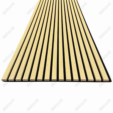 Lux Akustik Lambri Duvar Paneli Açık Teak 60*280 cm