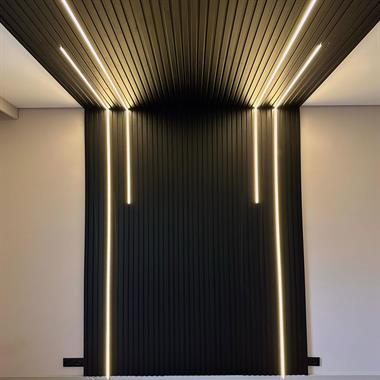 MDF Lambri Alüminyum Kasa Gün Işığı Led Işık 80 cm