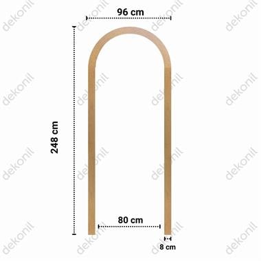 MDF Oval Duvar Çıtası 96*248cm