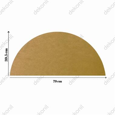 Yarım Oval MDF Duvar Paneli 39*79 cm