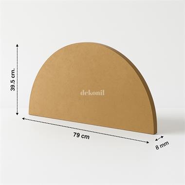 Yarım Oval MDF Duvar Paneli 39*79 cm