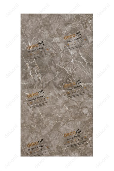 Gri Mix Mermer Desenli Bambu Duvar Paneli 122*244 cm