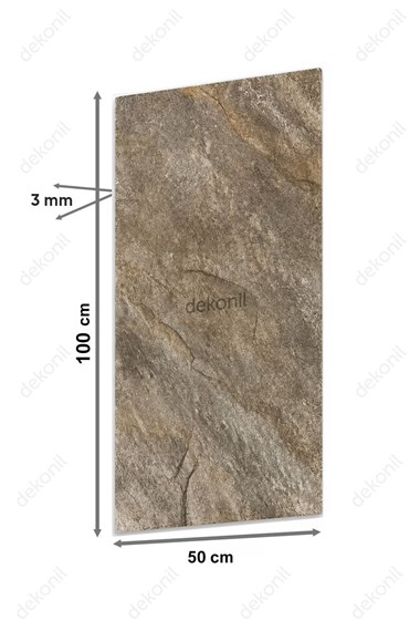 Mocha Traverten Desenli Flex Stone İnce Esnek Doğal Taş Panel 50*100 cm