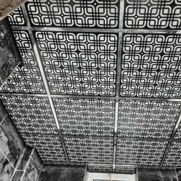 Moderna Siyah Pvc Tavan Paneli 60*60 cm