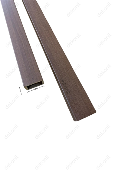 Monte Ceviz MDF Seperatör Duvar Bölme Profili 5*8*280cm