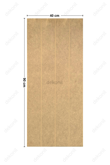 Nera Dekoratif Çift Taraflı MDF Çizgili Duvar Paneli 40*90cm