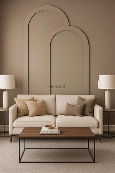 Nova Dekoratif MDF Oval Duvar Paneli Seti 140*248 cm
