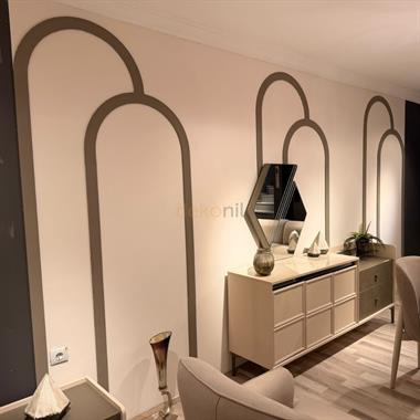 Nova Dekoratif MDF Oval Duvar Paneli Seti 102*235 cm