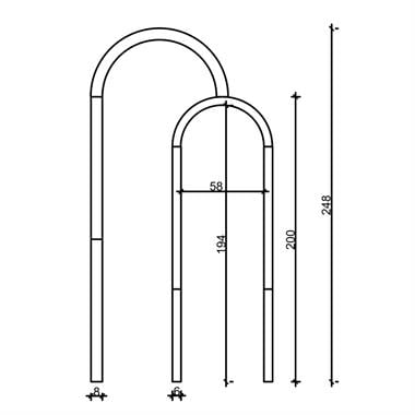 Nova Dekoratif MDF Oval Duvar Paneli Seti 114*248 cm