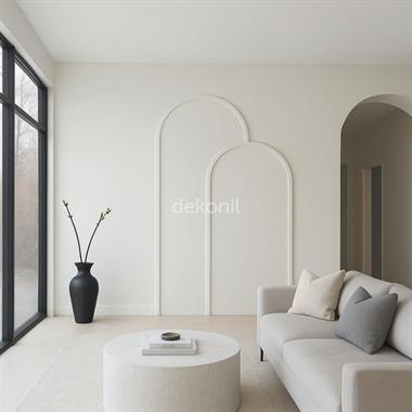 Nova Dekoratif MDF Oval Duvar Paneli Seti 140*248 cm