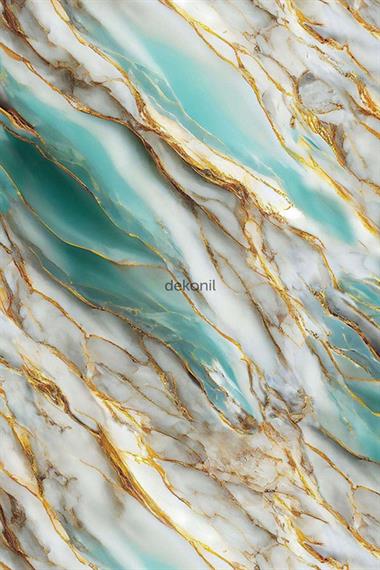 Ocean Gold Mermer Desenli Pvc Duvar Paneli 122*244cm