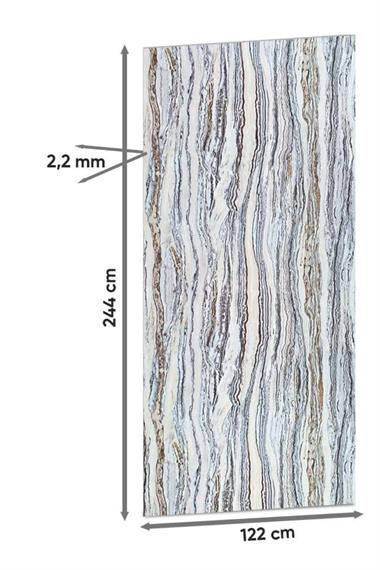 Onyx Traonyx Işık Geçiren PVC Duvar Paneli 122*244