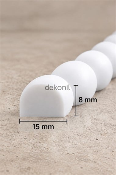 Oval Boyanabilir Esnek Duvar Çıtası 1,5*100*0,8cm