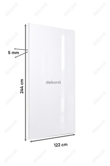 Parlak Beyaz Foam Board Duvar Paneli 122×244 cm