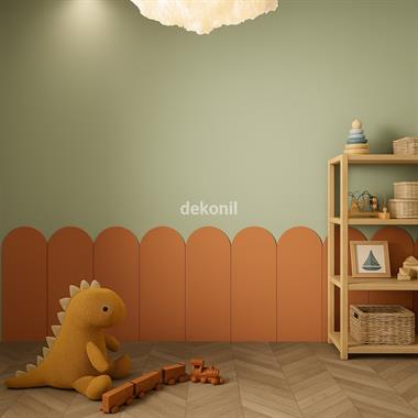 Petra MDF Yarım Oval Duvar Paneli 36*88 cm