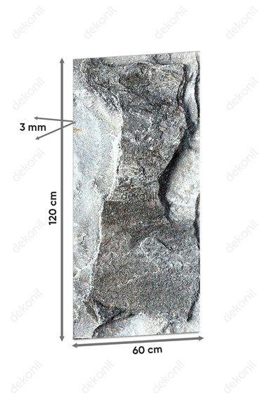 Pietra Antrasit Flex Stone İnce Esnek Doğal Taş Panel 60*120 cm