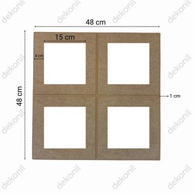 Pinterest Mdf Kare Duvar Paneli 48*48 cm