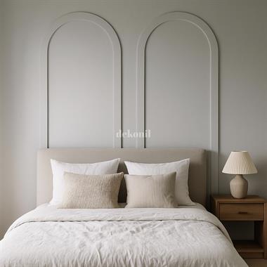 Pinterest MDF Oval Duvar Çıtası 70*235cm