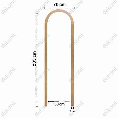 Pinterest MDF Oval Duvar Çıtası 70*235cm
