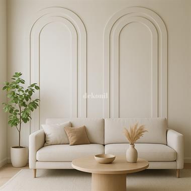Pinterest MDF Oval Duvar Çıtası Seti