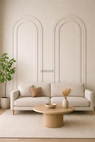 Pinterest MDF Oval Duvar Çıtası Seti