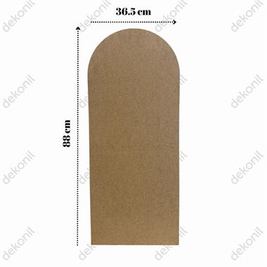 Pinterest MDF Yarım Oval Duvar Paneli 36*88 cm