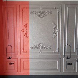 Polyurethane Paintable Wall Lath 4 cm