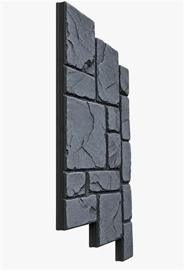 Poliüretan Rock Antrasit Duvar Paneli 60*120 cm