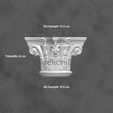 Poliüretan Tam Yivli Sütun Takım 30cm