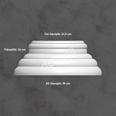 Poliüretan Tam Yivli Sütun Takım 40cm