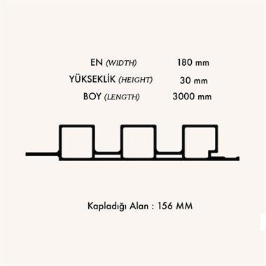 PVC Kit Kat Exterior Cladding Panel 18 cm