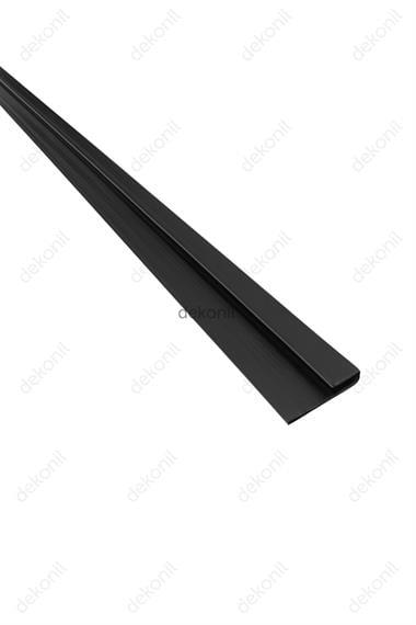 PVC Panel Mat Siyah Bitiş Alüminyum Profil 270 cm
