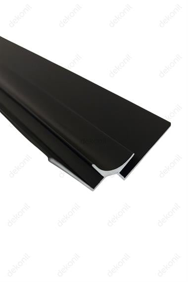 PVC Panel Mat Siyah İç Köşe Alüminyum Profil 270 cm