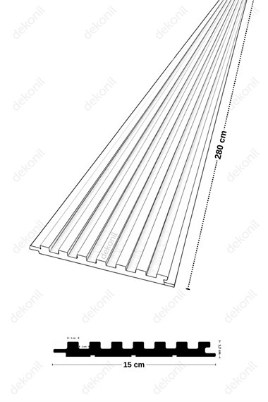 Rock Soft Yosun MDF Lambri 15cm