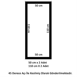 Roma 2.5cm Boyanabilir Hazır Kesilmiş Duvar Çıtası Paketi (50*110cm)