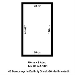 Roma 4cm Boyanabilir Hazır Kesilmiş Duvar Çıtası Paketi (70*120cm)