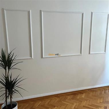 Roma 4cm Boyanabilir Hazır Kesilmiş Duvar Çıtası Paketi 3lü (120cm*50cm)