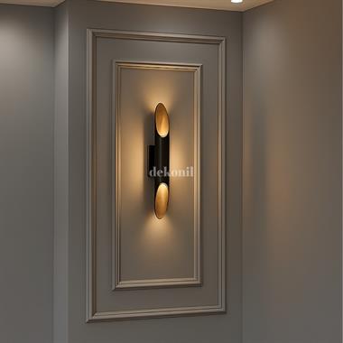 Roma 4cm ve 2,5 Boyanabilir Hazır Kesilmiş Duvar Çıtası Paketi (120*70cm)