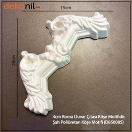 Şah Wall Lath Corner Motif 4cm