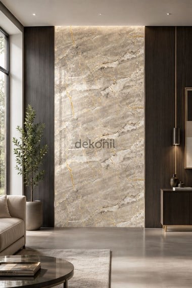 Sahara Mermer Desenli PVC Duvar Paneli 122x244 cm