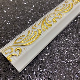 Wall and Ceiling Lath White to Gold 3cm