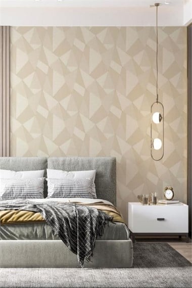 Savana Geometrik Desenli Duvar Kağıdı Z77552