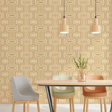 Savana Geometrik Desenli Duvar Kağıdı Z77520