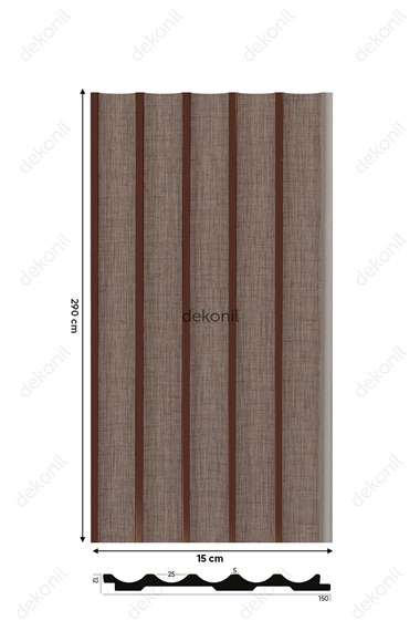 Sea Linen Bronze Ceiling and Wall Paneling 15cm