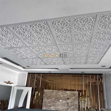 Selçuk Beyaz Pvc Tavan Paneli 60*60 cm