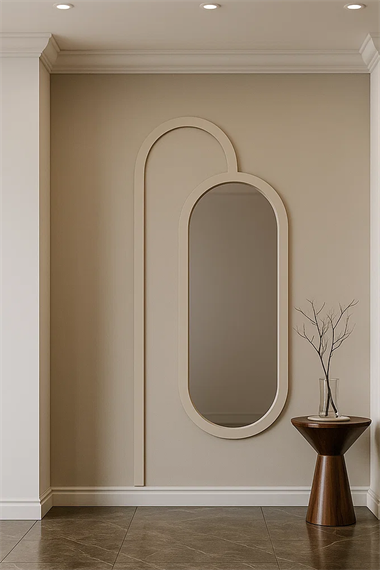 Seren Dekoratif MDF Oval Duvar Paneli Seti 102*248 cm