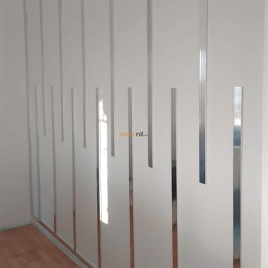 Şerit Pleksi Yapışkanlı Gümüş Ayna 2,3 cm